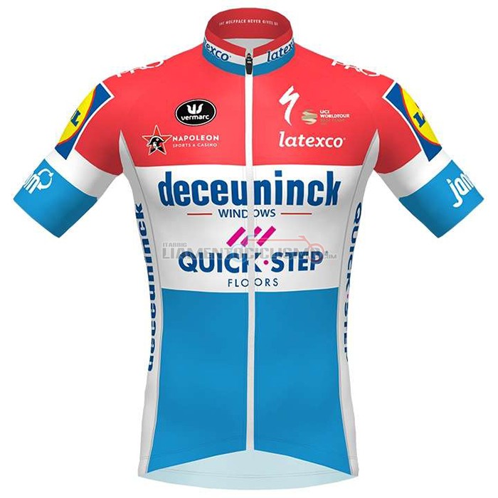 Abbigliamento Ciclismo Deceuninck Quick Step Campione Paesi Bassi Manica Corta 2020